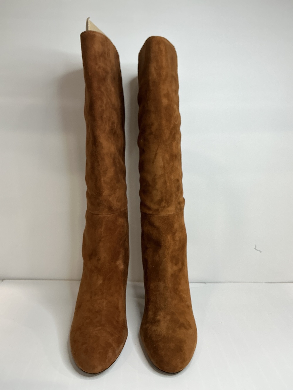 Italian Suede Block Heel Boots